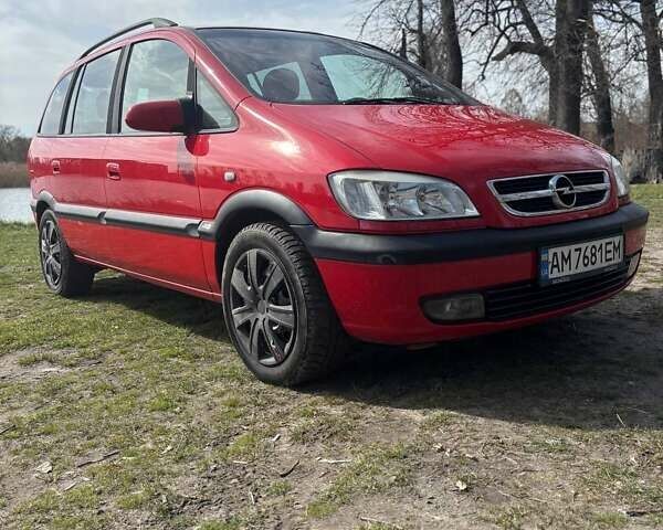 Черный Опель Зафира, объемом двигателя 1.8 л и пробегом 280 тыс. км за 4200 $, фото 1 на Automoto.ua