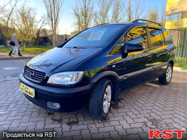 Черный Опель Зафира, объемом двигателя 22 л и пробегом 230 тыс. км за 4500 $, фото 2 на Automoto.ua