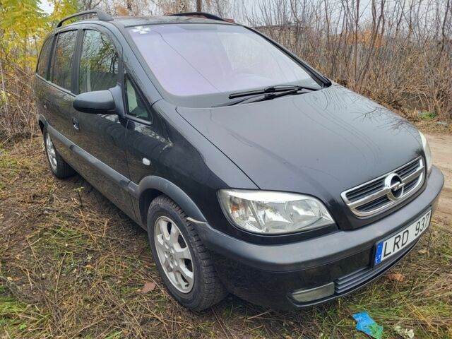 Чорний Опель Зафіра, об'ємом двигуна 2 л та пробігом 281 тис. км за 2500 $, фото 1 на Automoto.ua