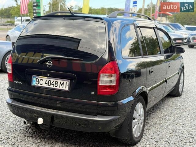 Черный Опель Зафира, объемом двигателя 1.6 л и пробегом 312 тыс. км за 3550 $, фото 6 на Automoto.ua