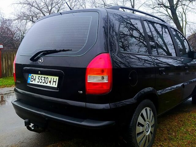 Чорний Опель Зафіра, об'ємом двигуна 1.6 л та пробігом 258 тис. км за 4850 $, фото 1 на Automoto.ua