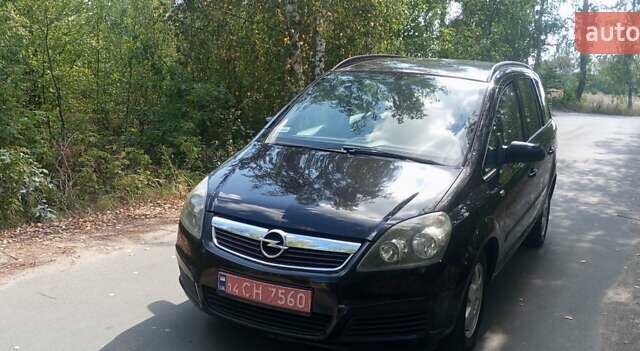 Чорний Опель Зафіра, об'ємом двигуна 1.6 л та пробігом 256 тис. км за 4800 $, фото 17 на Automoto.ua