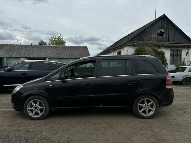 Черный Опель Зафира, объемом двигателя 1.9 л и пробегом 208 тыс. км за 3000 $, фото 1 на Automoto.ua