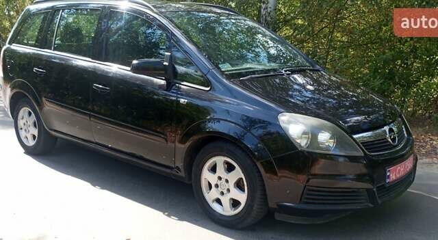 Чорний Опель Зафіра, об'ємом двигуна 1.6 л та пробігом 256 тис. км за 4800 $, фото 2 на Automoto.ua
