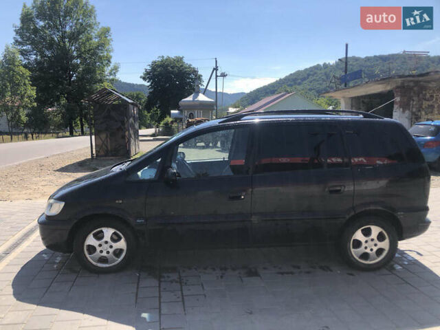 Черный Опель Зафира, объемом двигателя 2.2 л и пробегом 200 тыс. км за 4800 $, фото 2 на Automoto.ua