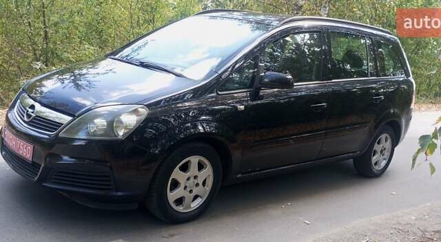 Чорний Опель Зафіра, об'ємом двигуна 1.6 л та пробігом 256 тис. км за 4800 $, фото 11 на Automoto.ua