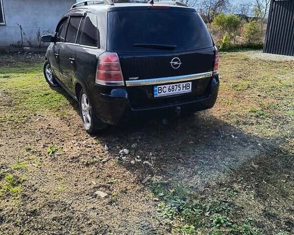 Черный Опель Зафира, объемом двигателя 1.91 л и пробегом 264 тыс. км за 5200 $, фото 6 на Automoto.ua