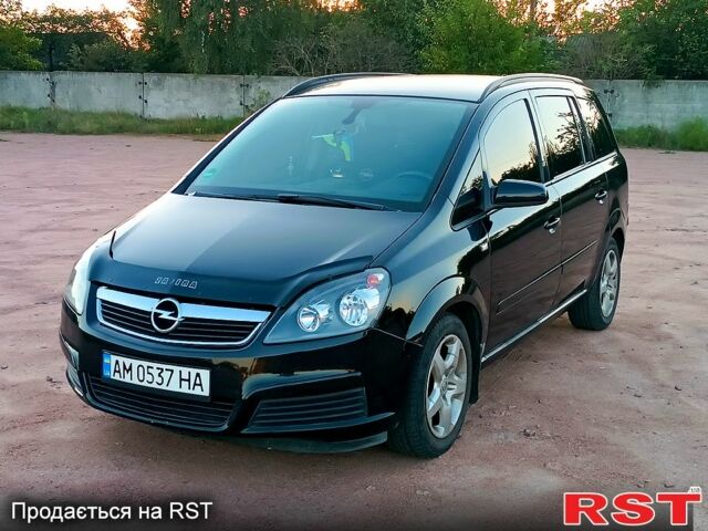Черный Опель Зафира, объемом двигателя 1.8 л и пробегом 227 тыс. км за 5300 $, фото 1 на Automoto.ua