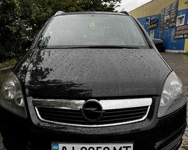 Черный Опель Зафира, объемом двигателя 1.6 л и пробегом 217 тыс. км за 6100 $, фото 1 на Automoto.ua