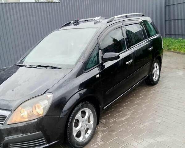 Черный Опель Зафира, объемом двигателя 1.9 л и пробегом 50 тыс. км за 6500 $, фото 2 на Automoto.ua