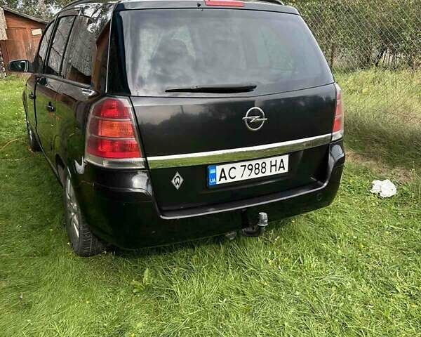 Чорний Опель Зафіра, об'ємом двигуна 1.9 л та пробігом 397 тис. км за 5200 $, фото 6 на Automoto.ua