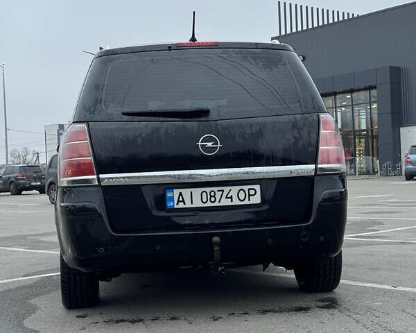 Черный Опель Зафира, объемом двигателя 1.91 л и пробегом 344 тыс. км за 5300 $, фото 2 на Automoto.ua