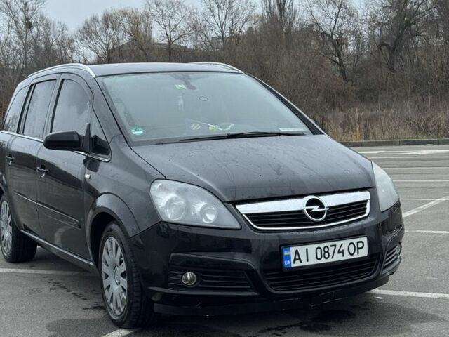 Черный Опель Зафира, объемом двигателя 1.9 л и пробегом 344 тыс. км за 5300 $, фото 1 на Automoto.ua