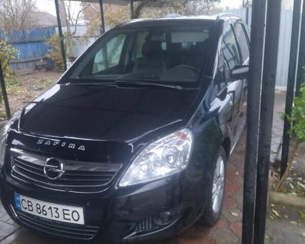 Черный Опель Зафира, объемом двигателя 1.91 л и пробегом 226 тыс. км за 6300 $, фото 2 на Automoto.ua