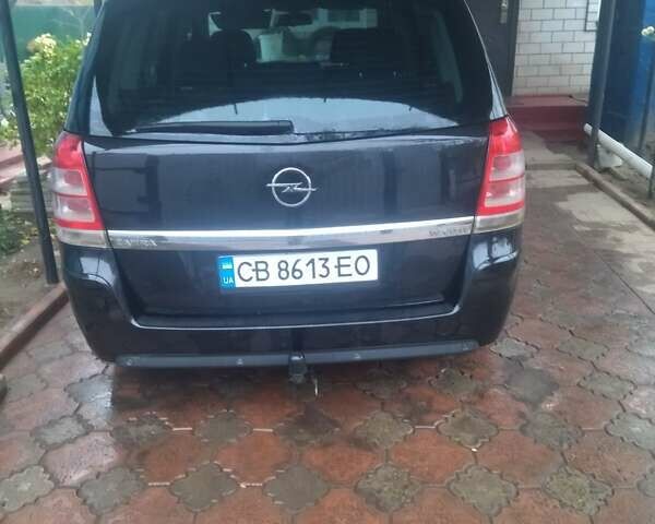 Черный Опель Зафира, объемом двигателя 1.91 л и пробегом 226 тыс. км за 6300 $, фото 5 на Automoto.ua