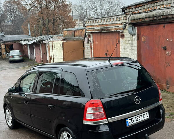 Черный Опель Зафира, объемом двигателя 1.9 л и пробегом 266 тыс. км за 5999 $, фото 7 на Automoto.ua