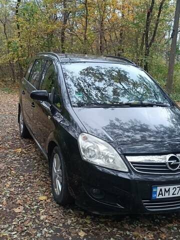 Черный Опель Зафира, объемом двигателя 1.69 л и пробегом 290 тыс. км за 6499 $, фото 7 на Automoto.ua