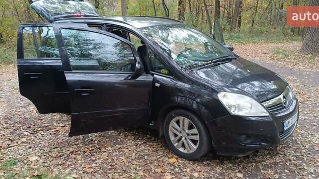 Черный Опель Зафира, объемом двигателя 1.69 л и пробегом 290 тыс. км за 6499 $, фото 30 на Automoto.ua