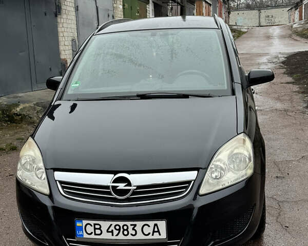 Черный Опель Зафира, объемом двигателя 1.9 л и пробегом 266 тыс. км за 5999 $, фото 2 на Automoto.ua