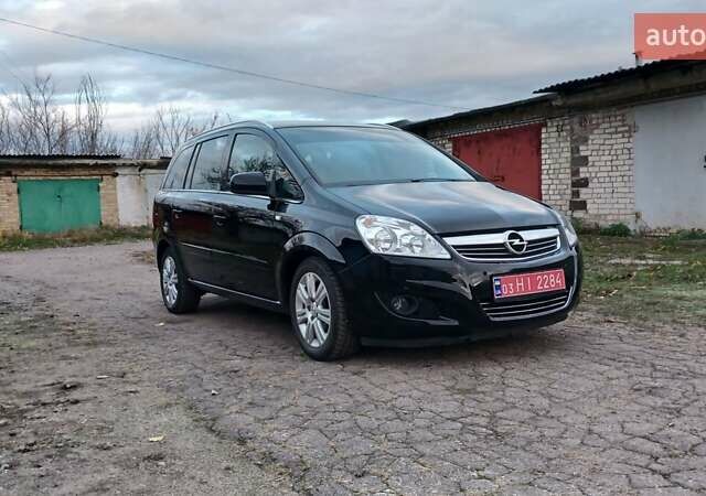 Черный Опель Зафира, объемом двигателя 1.6 л и пробегом 225 тыс. км за 6700 $, фото 6 на Automoto.ua
