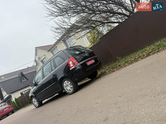 Черный Опель Зафира, объемом двигателя 1.6 л и пробегом 201 тыс. км за 7100 $, фото 18 на Automoto.ua
