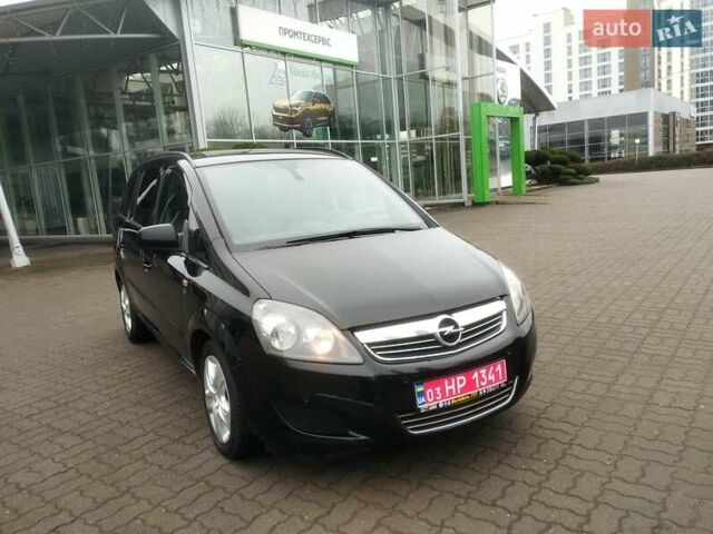 Черный Опель Зафира, объемом двигателя 1.7 л и пробегом 244 тыс. км за 7650 $, фото 4 на Automoto.ua