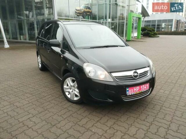 Черный Опель Зафира, объемом двигателя 1.7 л и пробегом 244 тыс. км за 7650 $, фото 1 на Automoto.ua