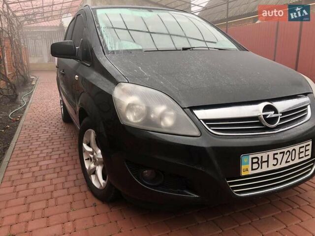 Черный Опель Зафира, объемом двигателя 1.8 л и пробегом 175 тыс. км за 7500 $, фото 1 на Automoto.ua