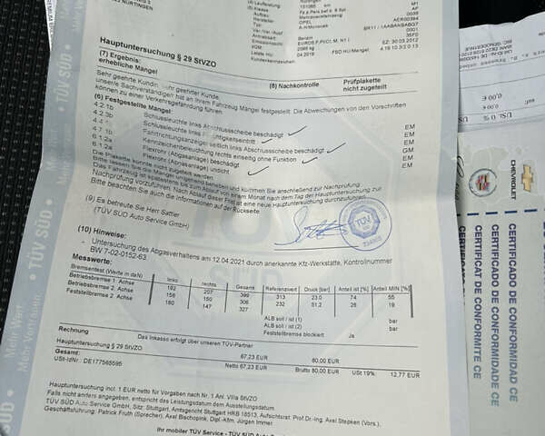 Опель Зафира 2012 в Чернигове на Automoto.ua Черный Опель Зафира, объемом двигателя 1.8 л и пробегом 239 тыс. км за 7799 $, фото 16 на Automoto.ua