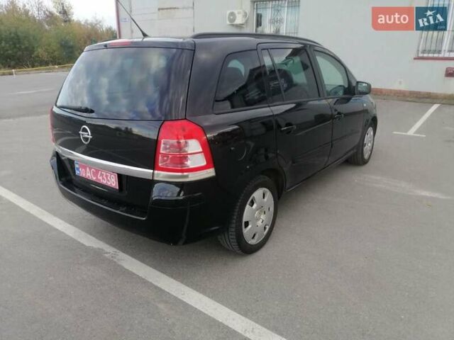 Черный Опель Зафира, объемом двигателя 1.8 л и пробегом 218 тыс. км за 6900 $, фото 5 на Automoto.ua