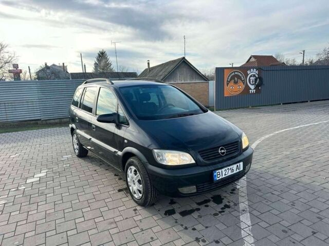 Чорний Опель Зафіра, об'ємом двигуна 2 л та пробігом 200 тис. км за 3900 $, фото 1 на Automoto.ua