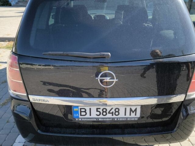 Черный Опель Зафира, объемом двигателя 1.6 л и пробегом 273 тыс. км за 6800 $, фото 2 на Automoto.ua