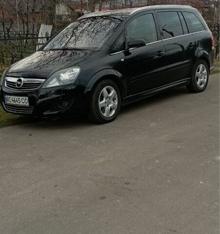 Черный Опель Зафира, объемом двигателя 1.9 л и пробегом 222 тыс. км за 5600 $, фото 2 на Automoto.ua