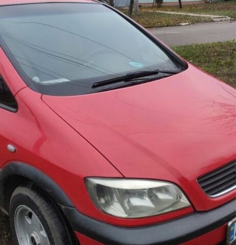 Красный Опель Зафира, объемом двигателя 1.8 л и пробегом 330 тыс. км за 3800 $, фото 2 на Automoto.ua