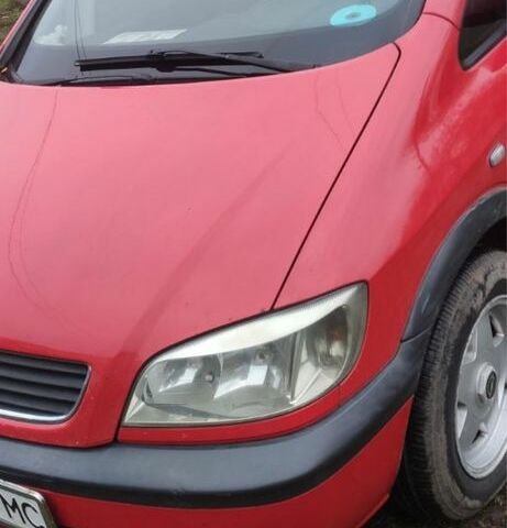 Красный Опель Зафира, объемом двигателя 1.8 л и пробегом 330 тыс. км за 3800 $, фото 1 на Automoto.ua