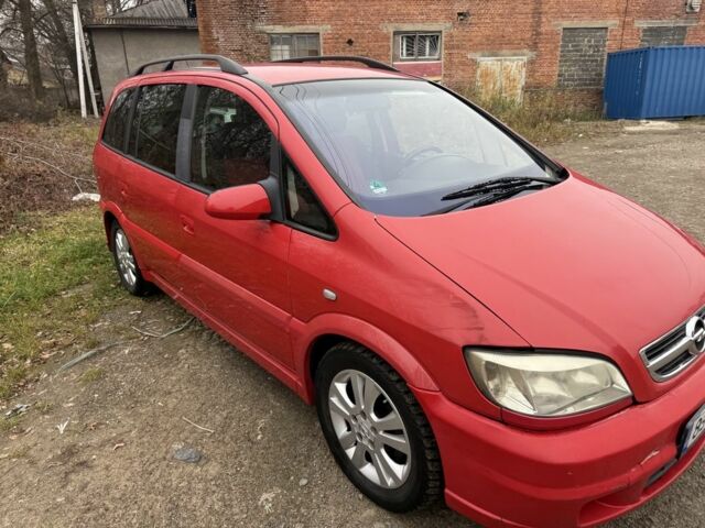 Красный Опель Зафира, объемом двигателя 2.2 л и пробегом 300 тыс. км за 1850 $, фото 1 на Automoto.ua