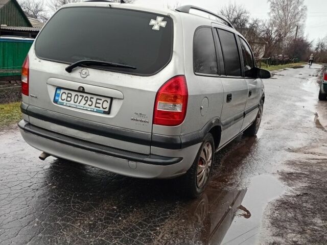 Серый Опель Зафира, объемом двигателя 2 л и пробегом 480 тыс. км за 3400 $, фото 4 на Automoto.ua