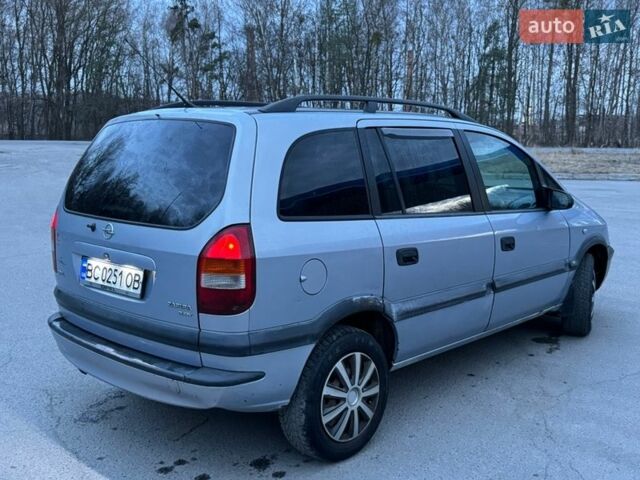 Серый Опель Зафира, объемом двигателя 2 л и пробегом 250 тыс. км за 2500 $, фото 3 на Automoto.ua