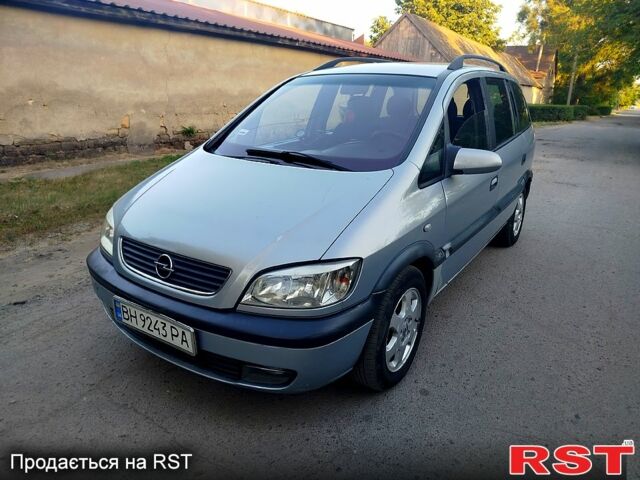 Серый Опель Зафира, объемом двигателя 2 л и пробегом 212 тыс. км за 3200 $, фото 1 на Automoto.ua