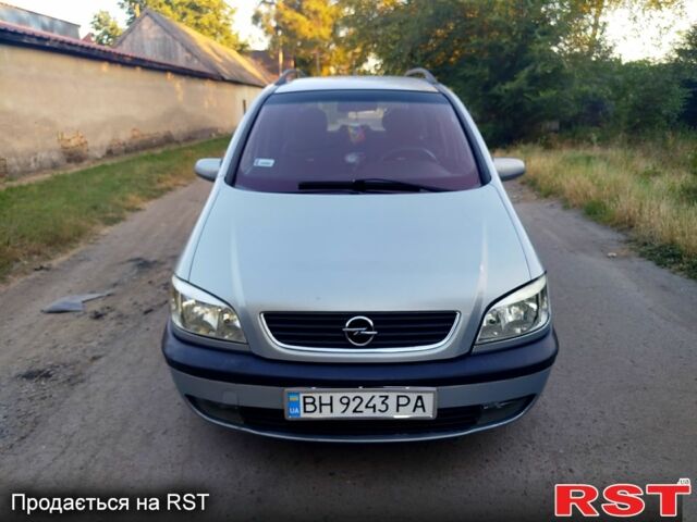 Серый Опель Зафира, объемом двигателя 2 л и пробегом 212 тыс. км за 3200 $, фото 2 на Automoto.ua