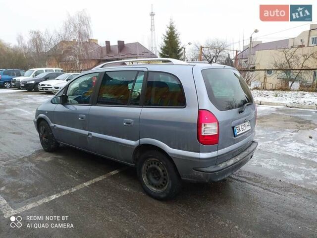 Серый Опель Зафира, объемом двигателя 1.6 л и пробегом 171 тыс. км за 4800 $, фото 4 на Automoto.ua