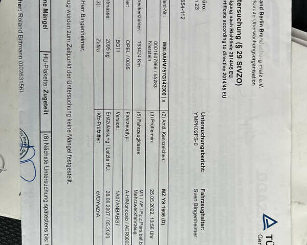 Серый Опель Зафира, объемом двигателя 1.8 л и пробегом 232 тыс. км за 6300 $, фото 64 на Automoto.ua
