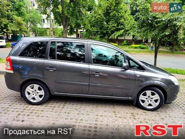 Серый Опель Зафира, объемом двигателя 1.6 л и пробегом 204 тыс. км за 7500 $, фото 2 на Automoto.ua