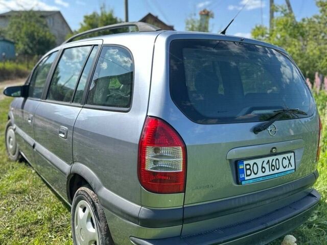 Сірий Опель Зафіра, об'ємом двигуна 1.6 л та пробігом 229 тис. км за 4200 $, фото 1 на Automoto.ua