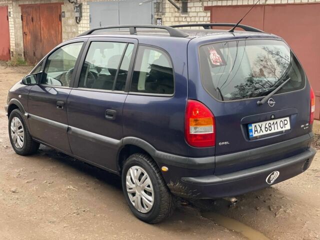 Синий Опель Зафира, объемом двигателя 1.8 л и пробегом 250 тыс. км за 3450 $, фото 2 на Automoto.ua