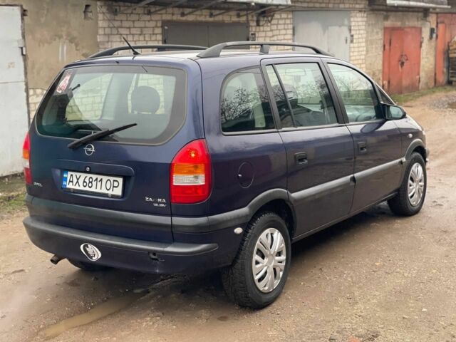 Синий Опель Зафира, объемом двигателя 1.8 л и пробегом 250 тыс. км за 3450 $, фото 3 на Automoto.ua