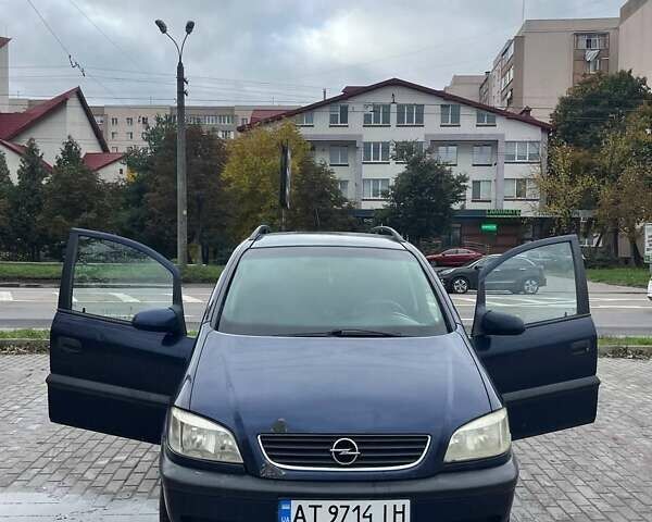 Синий Опель Зафира, объемом двигателя 1.8 л и пробегом 407 тыс. км за 2800 $, фото 2 на Automoto.ua