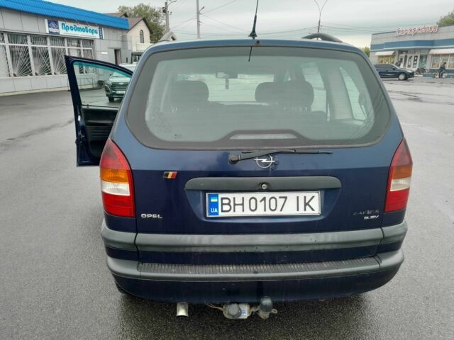 Синій Опель Зафіра, об'ємом двигуна 2 л та пробігом 320 тис. км за 3350 $, фото 3 на Automoto.ua