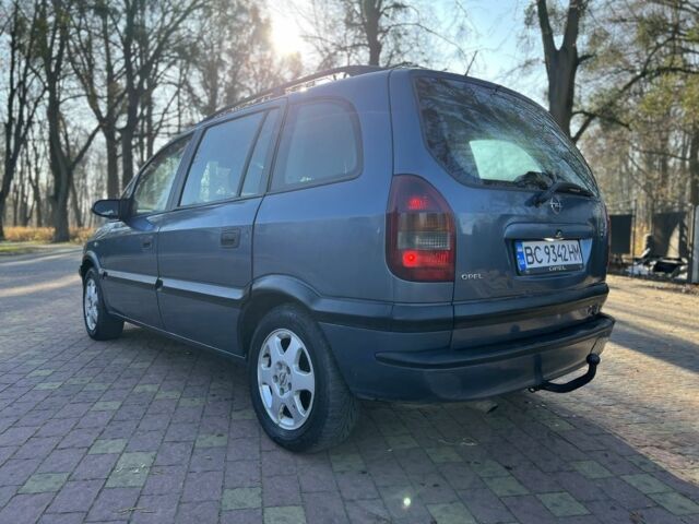 Синий Опель Зафира, объемом двигателя 2 л и пробегом 280 тыс. км за 2650 $, фото 7 на Automoto.ua