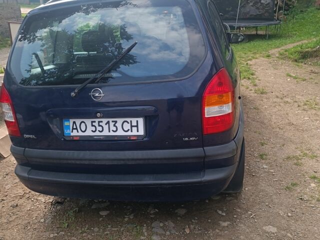 Синій Опель Зафіра, об'ємом двигуна 1.8 л та пробігом 270 тис. км за 2400 $, фото 4 на Automoto.ua